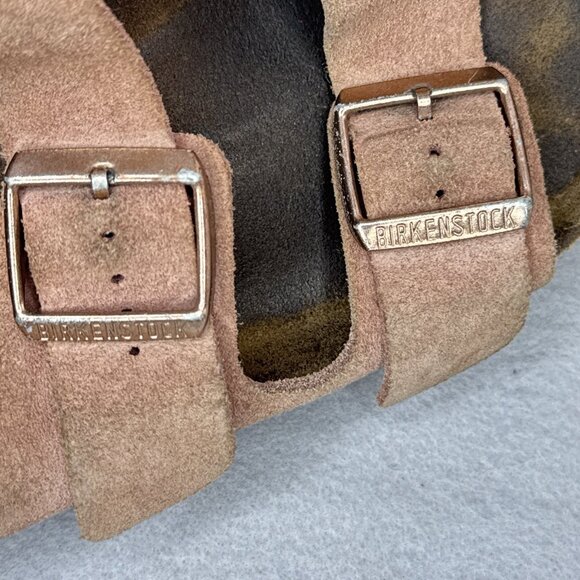 Birkenstock Arizona Suede Leather Pink Sandals EU 39 US 8 8.5 Women Rose Gold - Picture 11 of 15